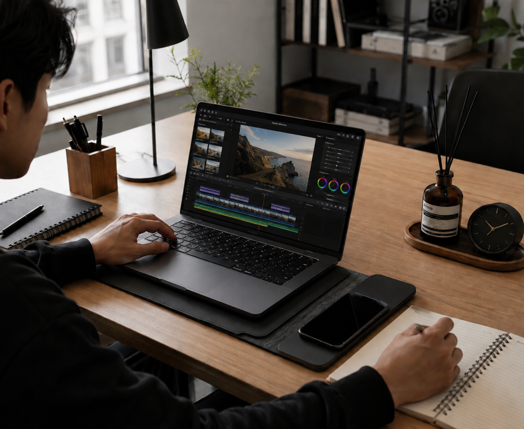 Work And Charge seamlessly with the opulace slates integrated wireless charging
